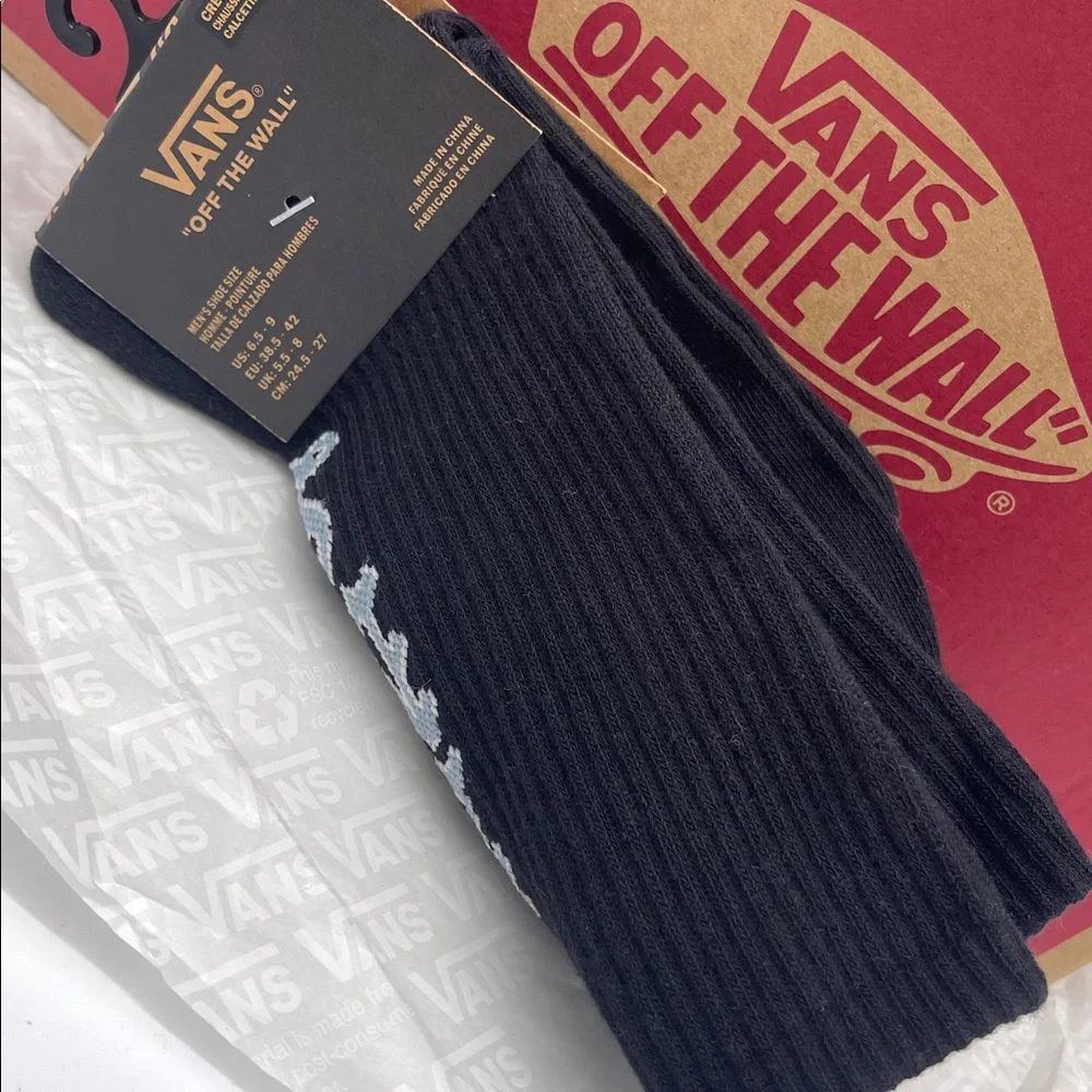 Vans Road Stop Crew Socks (1 pair) Style VN000NCHBLK